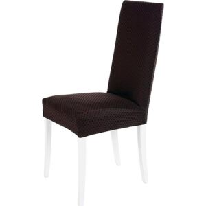 Pokrowiec na krzesło NATALI Kolor: ciemnobrązowy