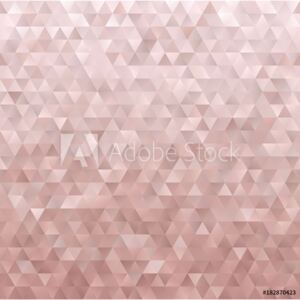 Fototapeta Różowe złoto geometryczne Low Poly tło wektor Różowy metaliczny gradientu