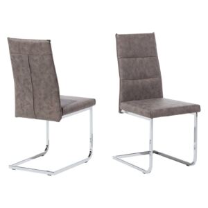 Zestaw krzeseł do jadalni, BELIANI Rockford, 96x44x57 cm, 2 szt., ciemnobrązowe