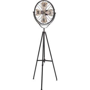 Zegar stojący na trzech nogach Lloft, czarny, 165x52x22 cm