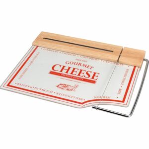 Deska do serów i przekąsek z nożem EH EXCELLENT HOUSEWARE, biała, 24x30 cm