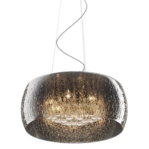 Designerska lampa wisząca ze szkła Rain 50 srebrna