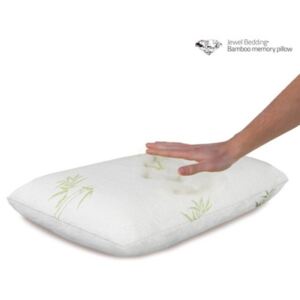 Biała poduszka z pamięcią kształtu InnovaGoods Bamboo Jewel Bedding