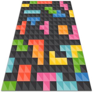 Wewnętrzny dywan winylowy Wewnętrzny dywan winylowy Kostki tetris