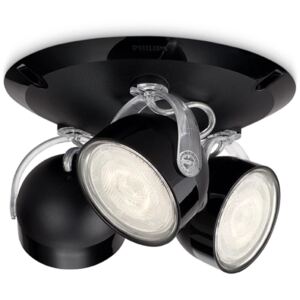 Philips myLiving Lampa sufitowa LED Dyna, 3x3 W, czarna, 532333016