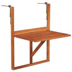 Stolik balkonowy z litego drewna akacjowego, brązowy