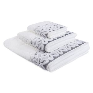 Komplet ręczników na prezent Bella biały 140 cm