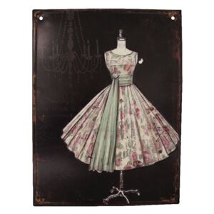 Tabliczka metalowa Antic Line Prom Dress