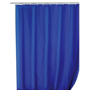 Niebieska zasłona prysznicowa Wenko Simpler, 180x200 cm
