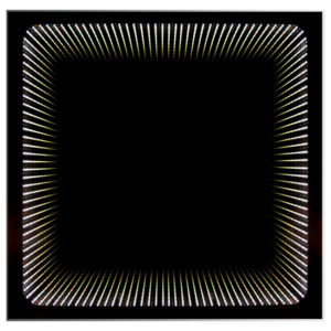 Lustro kwadratowe Dubiel Vitrum Wenecja 49 x 49 cm z oświetleniem