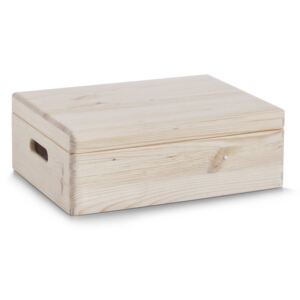 Pojemnik do przechowywania, drewniane pudełko sosnowe, 3-częściowy, ZELLER
