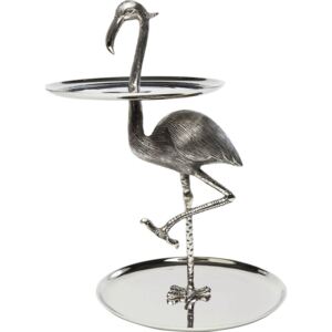 Etażerka Flamingo 43x53 cm srebrna