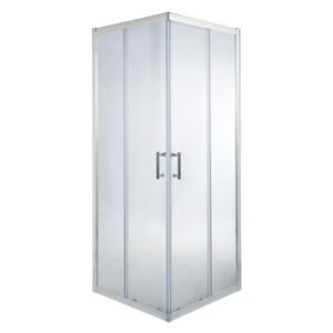 Kabina prysznicowa kwadratowa Onega 90 x 90 x 190 cm chrom/transparentna