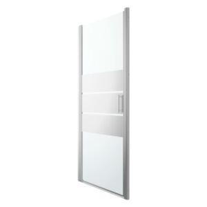 Drzwi prysznicowe uchylne GoodHome Beloya 90 cm chrom/szkło lustrzane