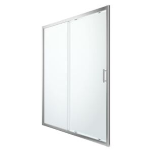 Drzwi prysznicowe przesuwne GoodHome Beloya 160 cm chrom/transparentne