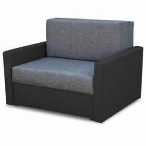 Sofa fotel amerykanka rozkładana Tedi 1 (D21 - CZARNY/GRAFIT | SAWANA S522/SAWANA S518)