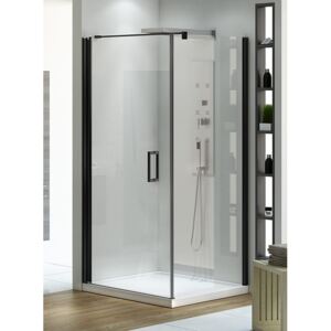 Kabina prysznicowa NEGRA kwadratowa 80x80x195 drzwi uchylne szkło czyste 6mm Active Shield
