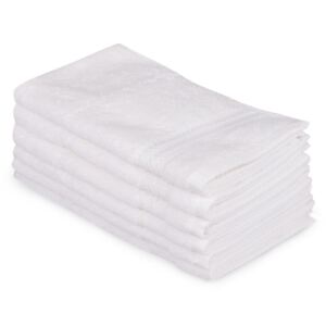Zestaw 6 białych ręczników bawełnianych Madame Coco Lento Puro, 30x50 cm