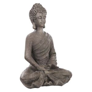 Figurka ogrodowa Buddha szara KATORI