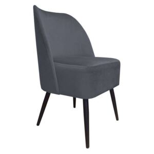 Ciemnoszare tapicerowane krzesło fotel HERKULES materiał BL-14 - Szary