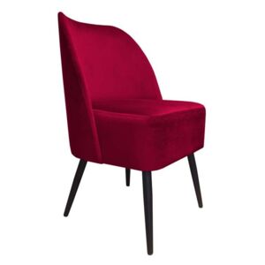 Czerwone tapicerowane krzesło fotel HERKULES materiał MG-31 - Czerwony