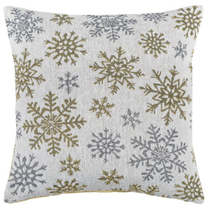 Dakls Poszewka na poduszkę Snowflakes biały, 40 x 40 cm
