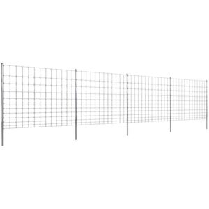 Ocynkowane ogrodzenie ze słupkami, 50 m, 150/12/30 (140401+141105)