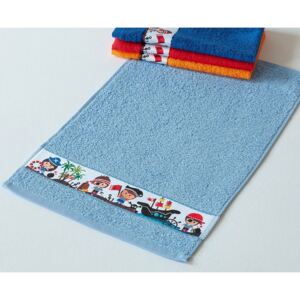 Ręcznik dziecięcy Rujana Piraci niebieski 30x50 cm