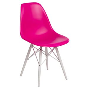 Krzesło P016W PP dark pink/white - D2 Design - Zapytaj o rabat !
