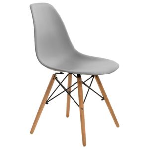 Krzesło Simplet P016W basic szare - D2 Design - Zapytaj o rabat !