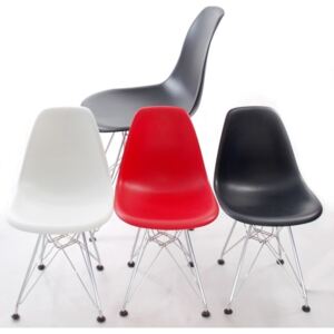 Krzesło JuniorP016 czerwone, chrom. nogi - D2 Design - Zapytaj o rabat !
