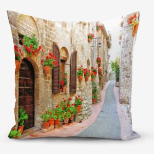 Poszewka na poduszkę z domieszką bawełny Minimalist Cushion Covers Colorful Street, 45x45 cm