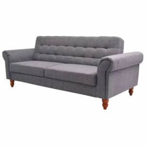 Sofa z szarego materiału
