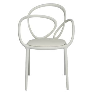 Krzesło Loop z poduszką białe - 1 szt