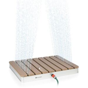 Blumfeldt Sumatra Breeze SQ, prysznic ogrodowy, WPC, aluminium 70x55cm, kwadratowy