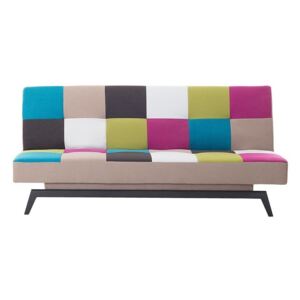 Sofa do spania - patchwork - kanapa - rozkładana - wypoczynek - LEEDS