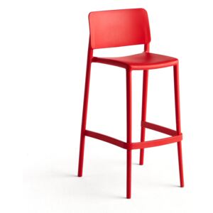 Krzesło barowe RIO, czerwony