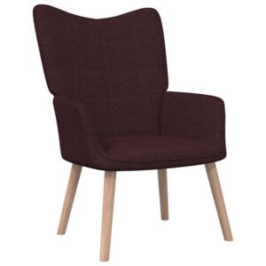 Fotel, 62 x 68,5 x 96 cm, fioletowy, obity tkaniną