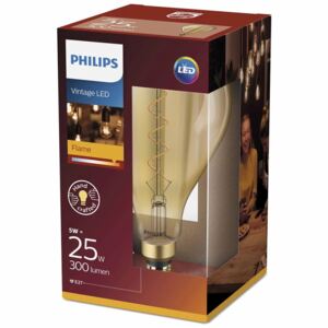 Philips Gigantyczna żarówka LED, 5 W, 300 lm, płomień, 929001817101