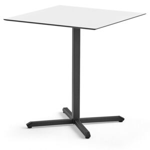Stół BECKY, 680x680x720 mm, czarna rama, biały