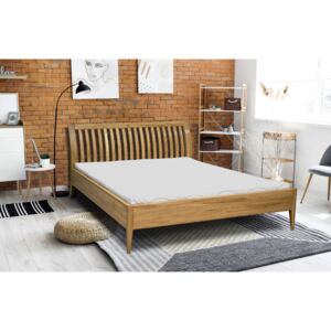 Drewniane łóżko PAOLA 160 x 200 cm dębowe, styl skandynawski