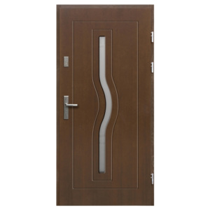 Drzwi zewnętrzne drewniane Radex Hercules 90 prawe ciemny orzech