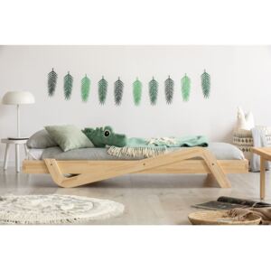 Łóżko dziecięce z drewna sosnowego Adeko Zig, 80x170 cm