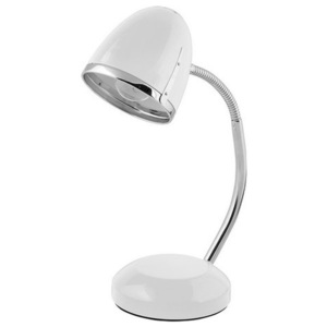 Lampka biurkowa Pocatello 1 x 18 W E27 biała