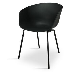 Nowoczesne krzesło do jadalni, salonu K 1025 - kolor czarny