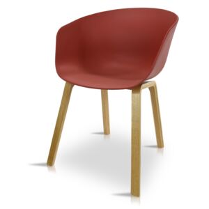 Nowoczesne krzesło do jadalni, salonu K 1010 - kolor czerwony