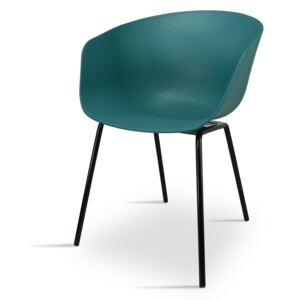 Nowoczesne krzesło do jadalni, salonu K 1025 - kolor niebieski