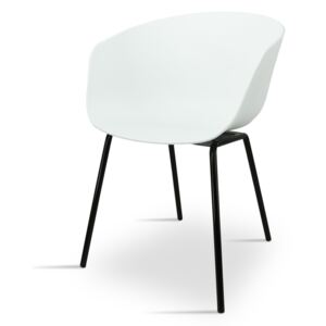 Nowoczesne krzesło do jadalni, salonu K 1025 - kolor biały