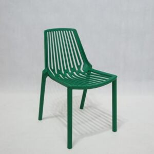 Nowoczesne krzesło z tworzywa do ogrodu i na taras K 1024 - kolor zielony
