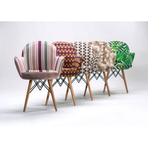 Designerskie krzesło tapicerowane GORA-V - różne kolory